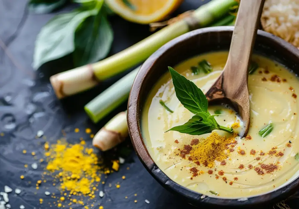 Sos z mleka kokosowego, curry paste i limonki