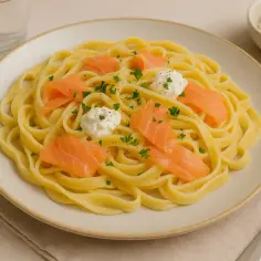 Łosoś z Mascarpone: Makaron Łosoś Mascarpone - Przepis