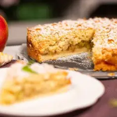Ciasto z Rabarbarem i Jabłkami - Szarlotka Przepis