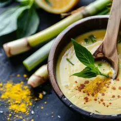 Sos z mleka kokosowego, curry paste i limonki
