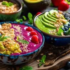 Pomysły na wegetariańskie śniadania: owsianki, smoothie bowle, tofu scramble