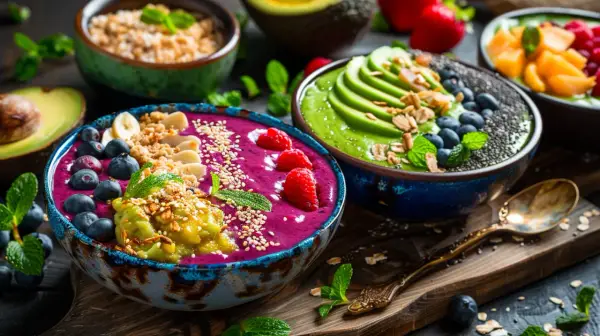 Pomysły na wegetariańskie śniadania: owsianki, smoothie bowle, tofu scramble